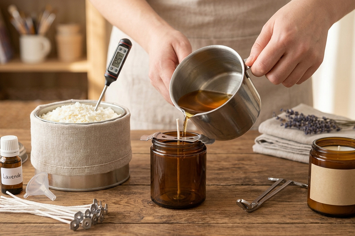 Quelle est la cire la plus simple pour commencer à faire ses bougies ?
