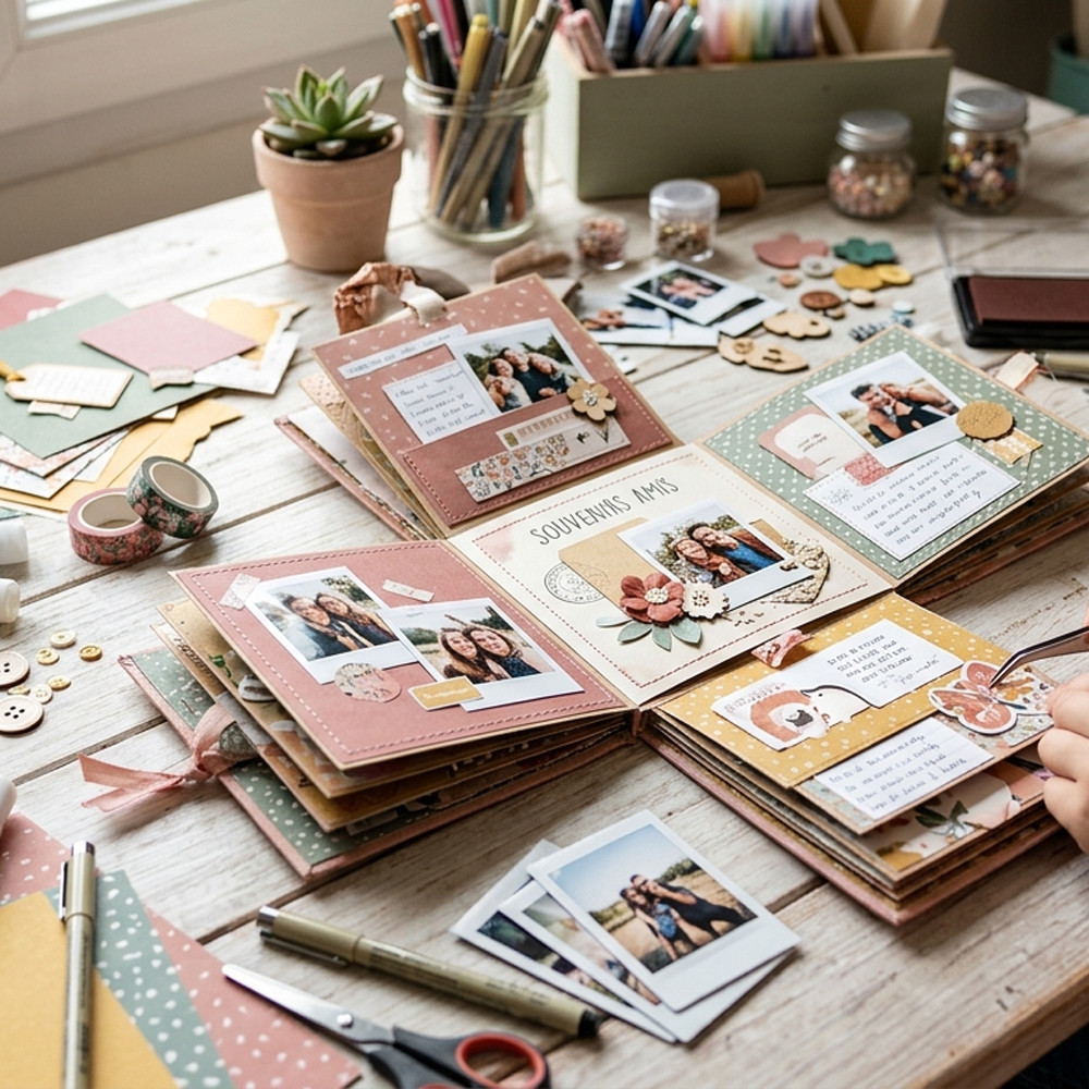 10 Idées de Scrapbooking Créatives : Offrez un Cadeau Fait Main Inoubliable