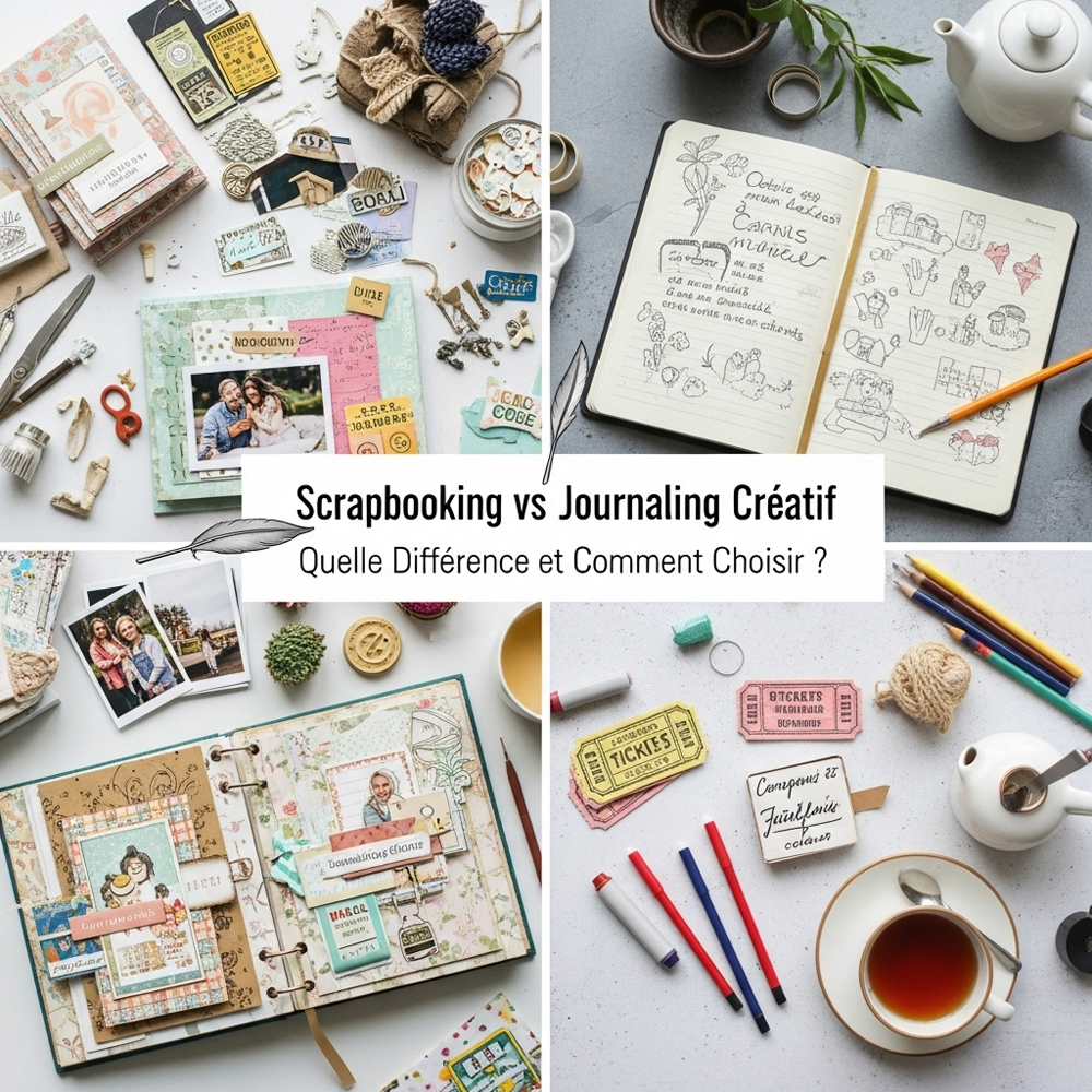 Scrapbooking vs Journaling Créatif : Quelle Différence et Comment Choisir ?