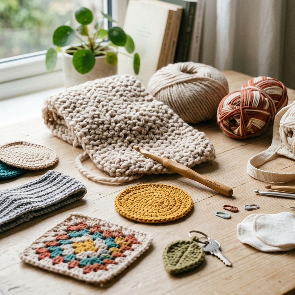 Projets faciles au crochet pour débutants : 15 idées simples pour se lancer